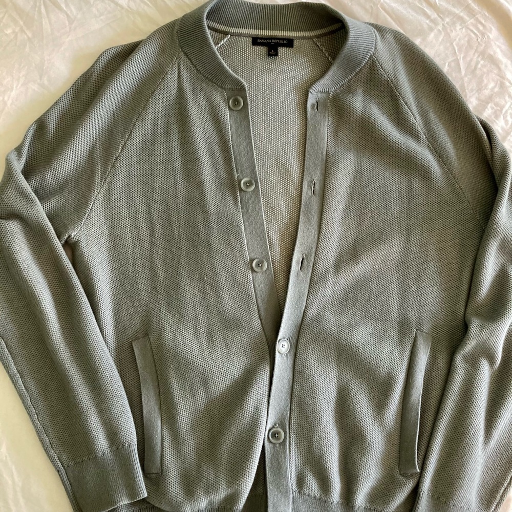 Banana Republic Bomber Sweater Jacket